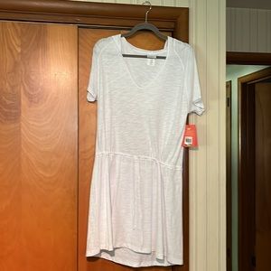 Speedo Hooded White dress‎ size Ladies LARGE w/ draw string waist NEW with tags